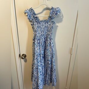 Hill House Home Blue and White Ellie Nap Dress XS